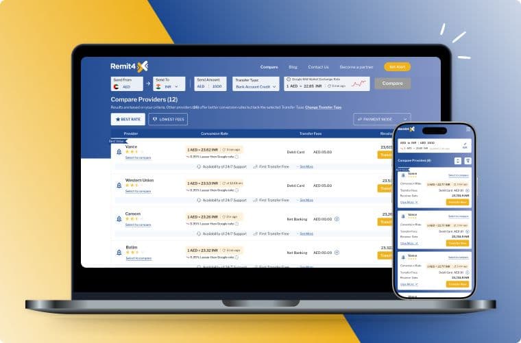 Remit4X - Trusted Source for UAE Exchange Rates